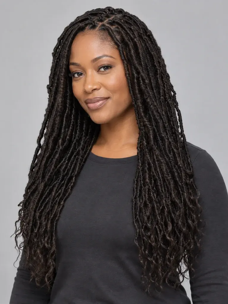 Distressed Butterfly Faux Locs — AI hairstyle reference