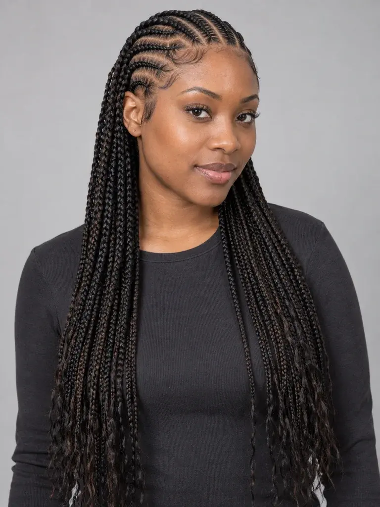 Fulani Braids (Tribal Braids) — AI hairstyle reference