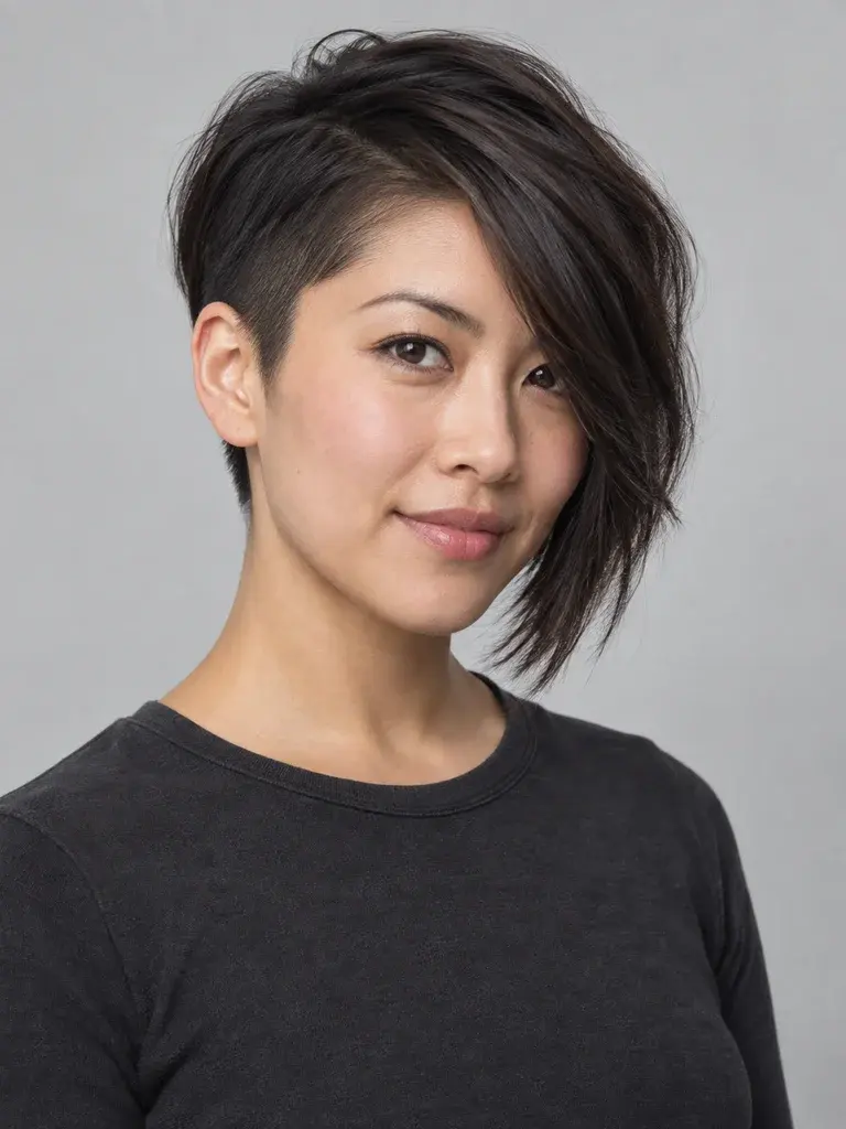 Asymmetric Pixie — AI hairstyle reference