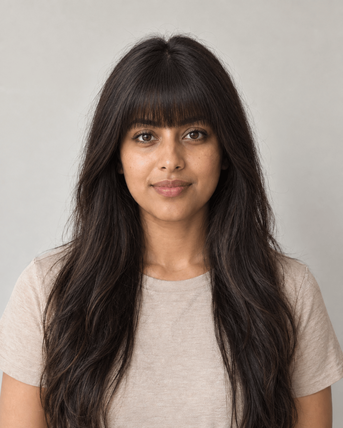 Blunt Architectural Bangs — AI hairstyle reference