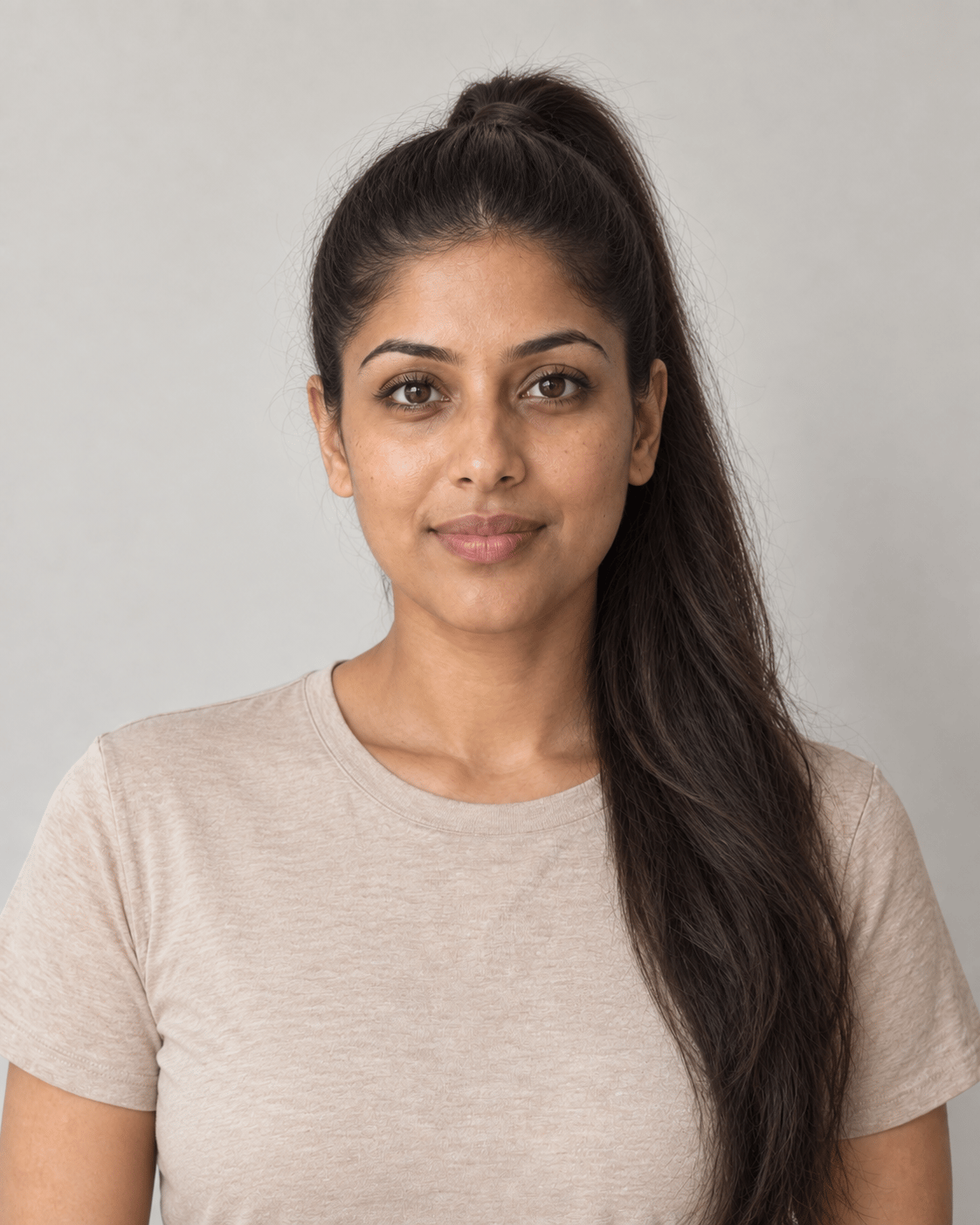 Architectural Sleek High Ponytail — AI hairstyle reference