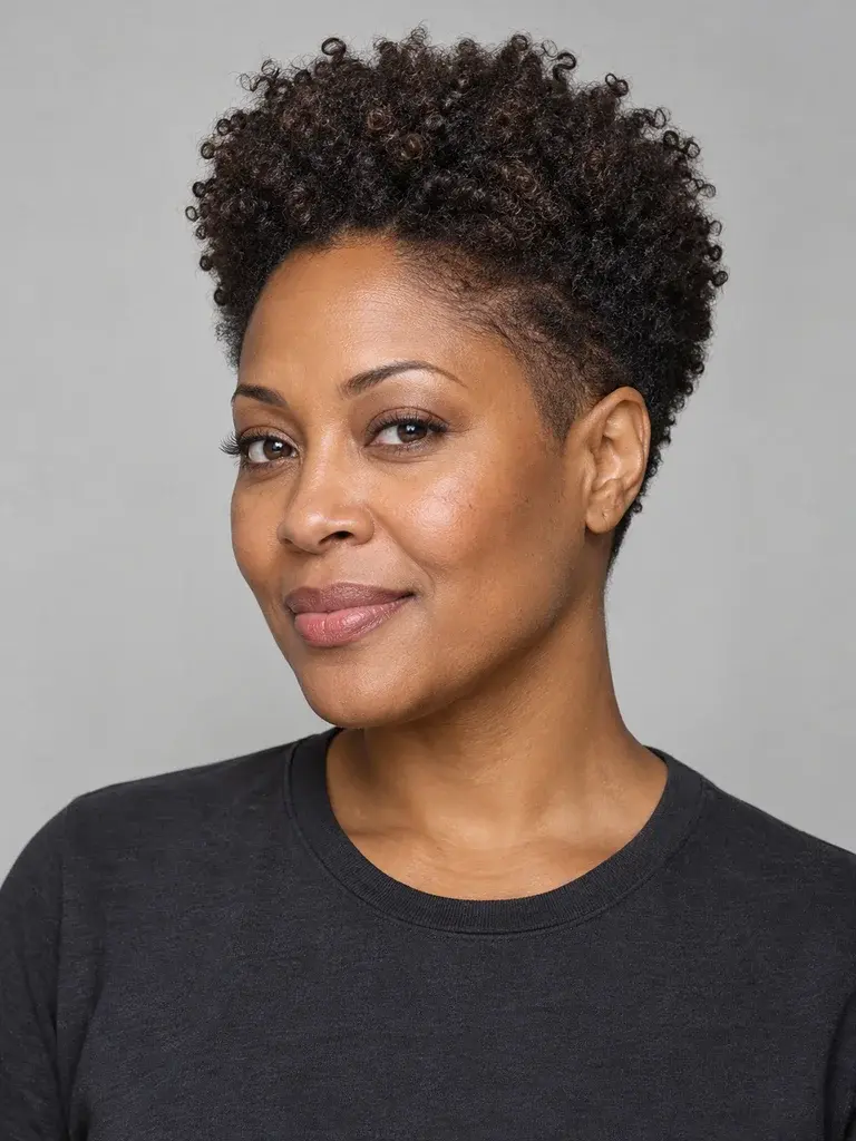 Tapered Natural Pixie — AI hairstyle reference